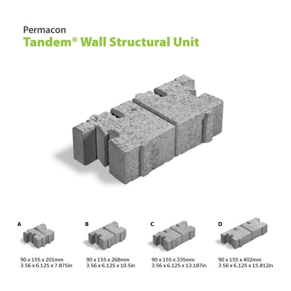 Permacon Tandem Next Wall System
